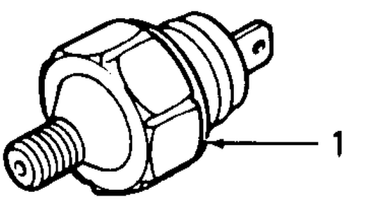 Low Oil Pressure Switch Diagram and Parts List for 1860 800000-821059-140661100-141661100 Cub Cadet Lawn Tractor